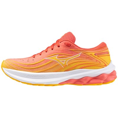 Zapatillas Para Correr Mizuno WAVE Skyrise 5 Mujer Coral / Blancos / Amarillos - Chile M796LYBATD